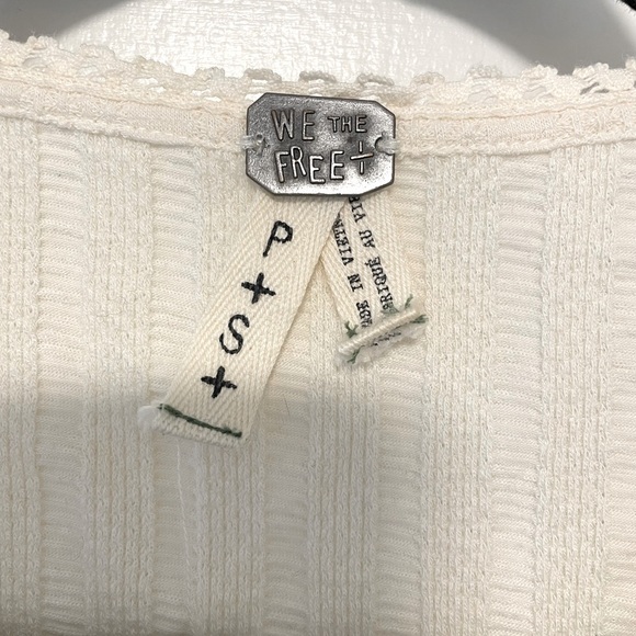 Free People Henley, Ivory, Size Small, EUC - Picture 4 of 8